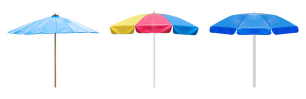 istock Collection set mockup umbrella isolated on white background with clipping path 1622306127
