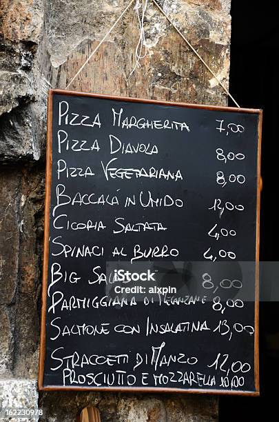 Włoska Kawiarnia Menu - zdjęcia stockowe i więcej obrazów Menu - Menu, Tablica, Włochy