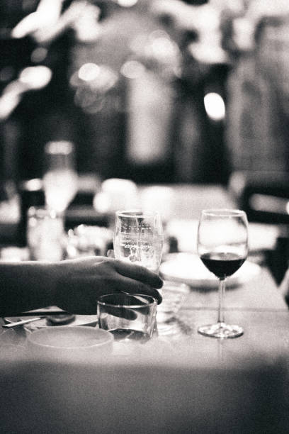 istock Drinking beer at a restaurant. Black and white photo. 1622320472