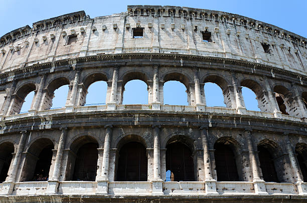 The Colosseum or Coliseum, also known as the Flavian Amphitheatre, is an oval amphitheatre in the centre of the city of Rome, Italy. Built of concrete and sand, it is the largest amphitheatre ever built.
