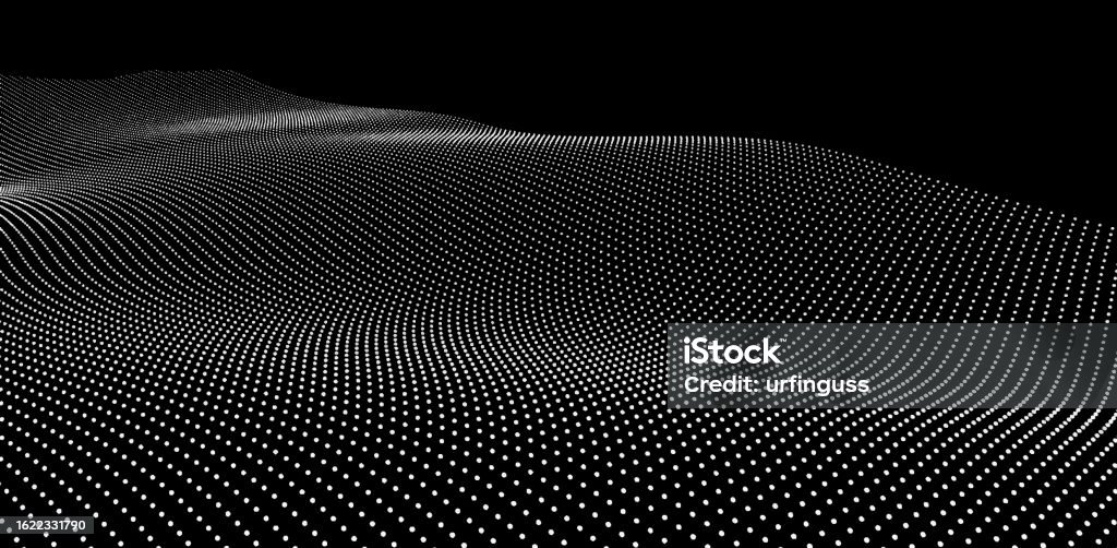 Abstract Form Consisting Of Small Particles Objects With Dots 3d Vector ...