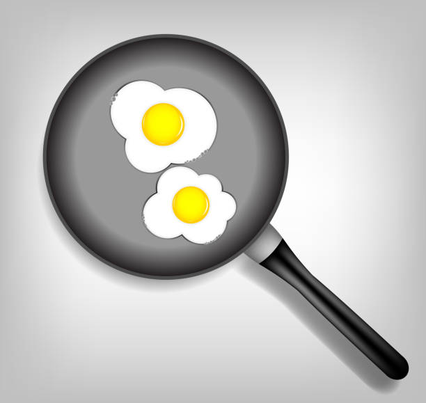 illustrations, cliparts, dessins animés et icônes de œufs frits illustration vectorielle - pan