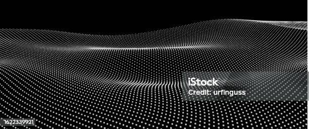 Abstract Form Consisting Of Small Particles Objects With Dots 3d Vector ...