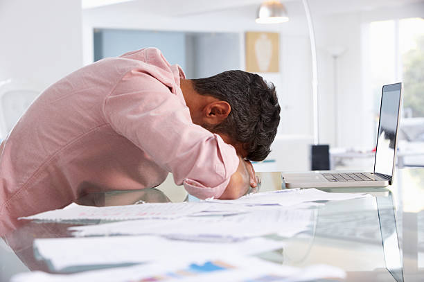 istock Man Working At Laptop In Home Office 162235080