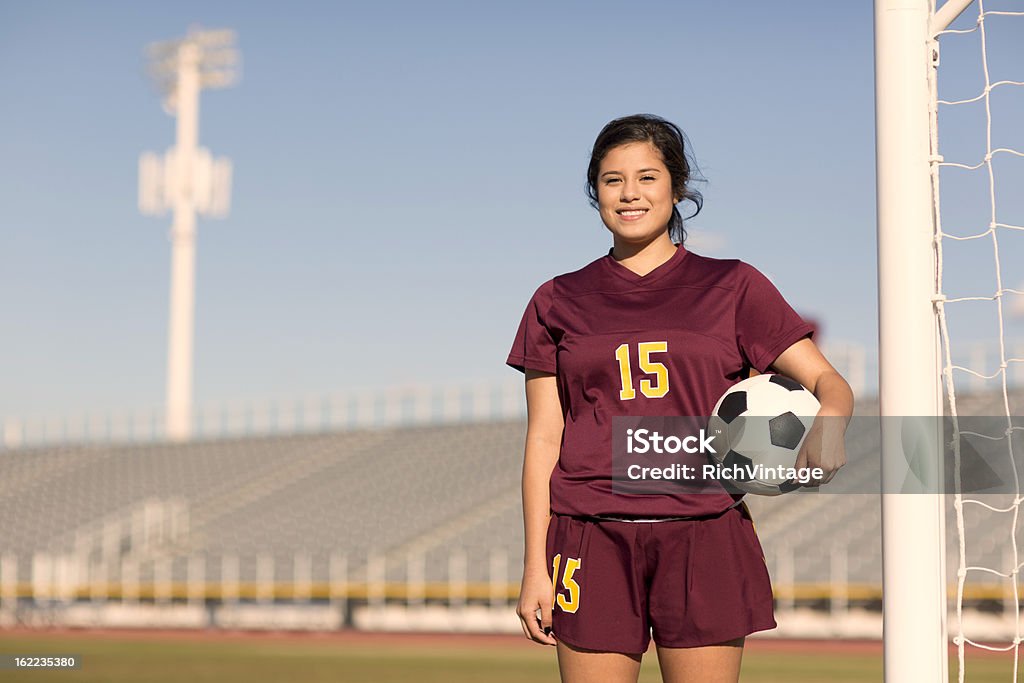 Adolescente Calciatore - Foto stock royalty-free di Posizione sportiva