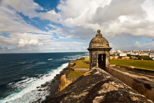 Entrance to gun turret. El Morro, San Juan, Puerto Rico.