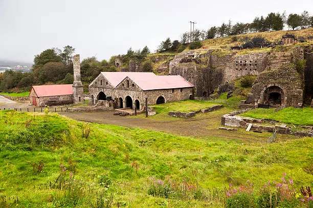 Photo of View of The Old Industrial Ironworks, Blaenavon, South Wales