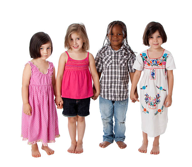 istock Diverse Group of Children Holding Hands Together 162242012