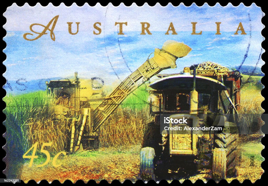 Colheita de cana de açúcar - Royalty-free Austrália Foto de stock