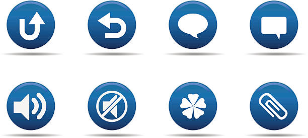 web icon-set 6/aloha " - paper clip audio stock-grafiken, -clipart, -cartoons und -symbole