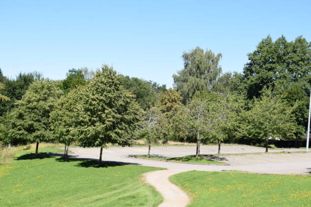 gravel parking lot