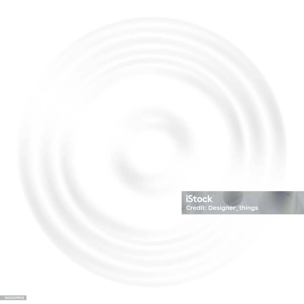 Water Ripple Effect Top View Realistic Caustic Drop Or Sound Wave ...