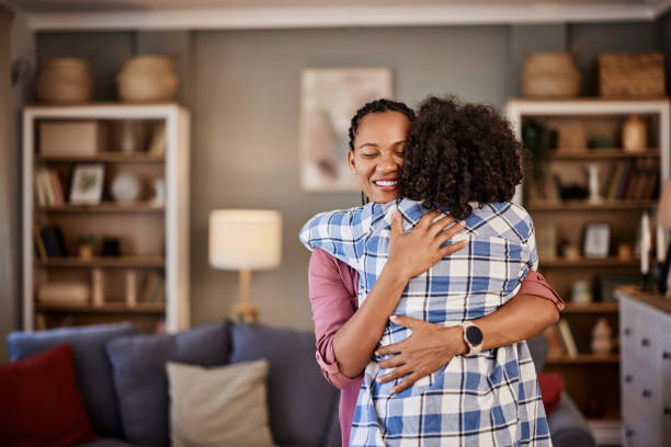 istock Affectionate loving middle-aged mother hugging a grownup child. 1622435604