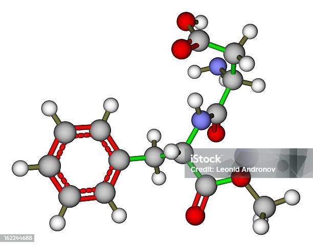 Aspartamu Molecular Model - zdjęcia stockowe i więcej obrazów Aspartam - Aspartam, Atom, Azot