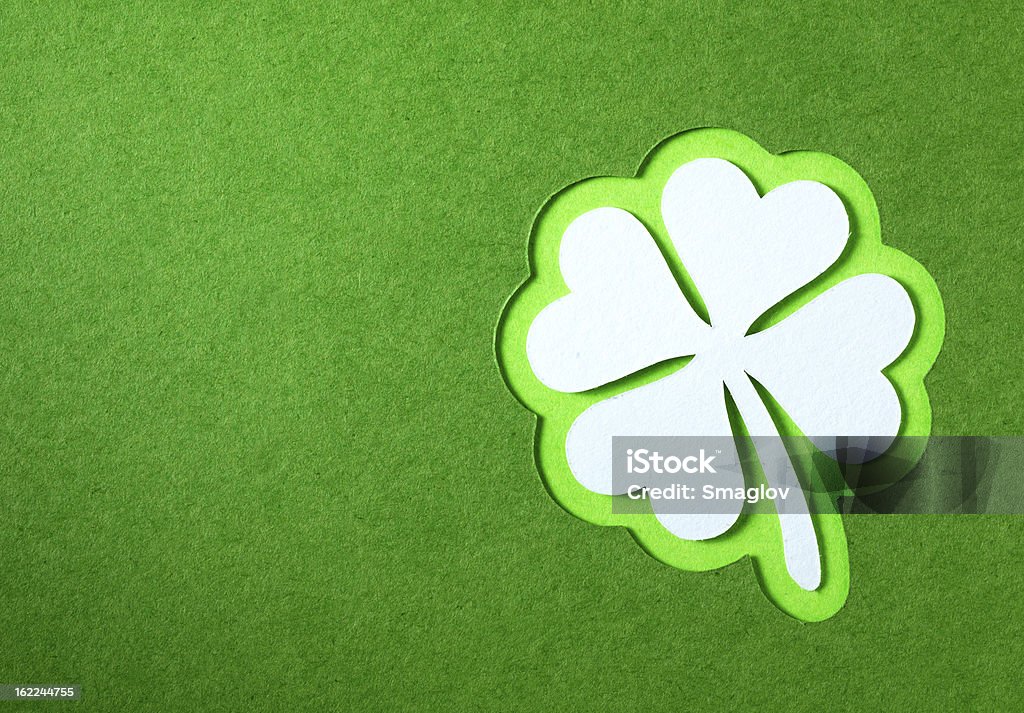 St. Patrick trébol corte de papel. - Foto de stock de Arte y artesanía libre de derechos