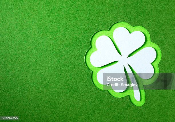 St Patrick Trébol Corte De Papel Foto de stock y más banco de imágenes de Arte y artesanía - Arte y artesanía, Artesanía, Borde