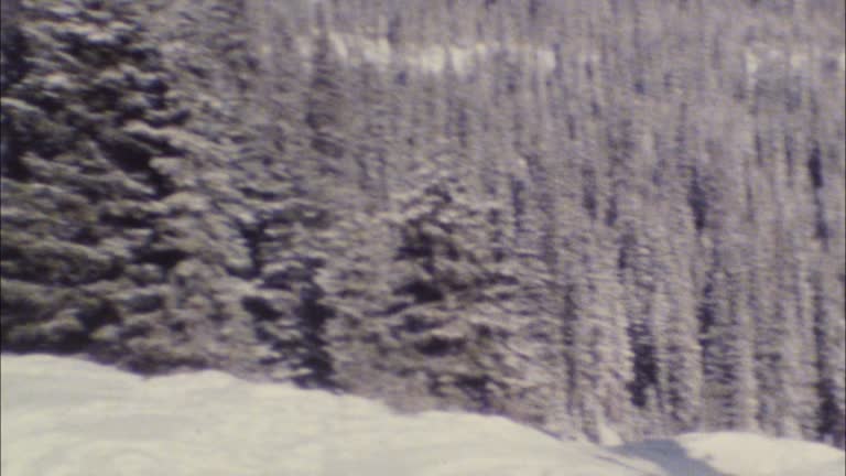 Archival 8mm footage of Rocky Mountains 02
