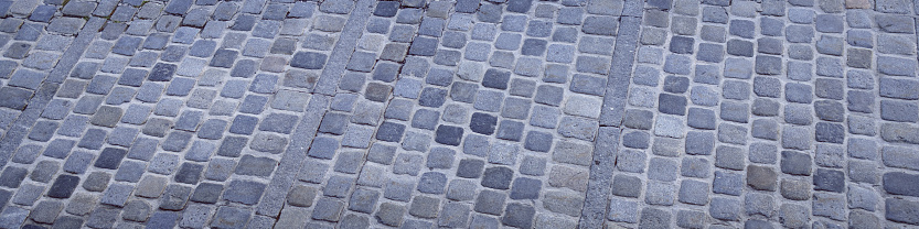 Banner 4x1 paving slabs, geometric pattern, masonry