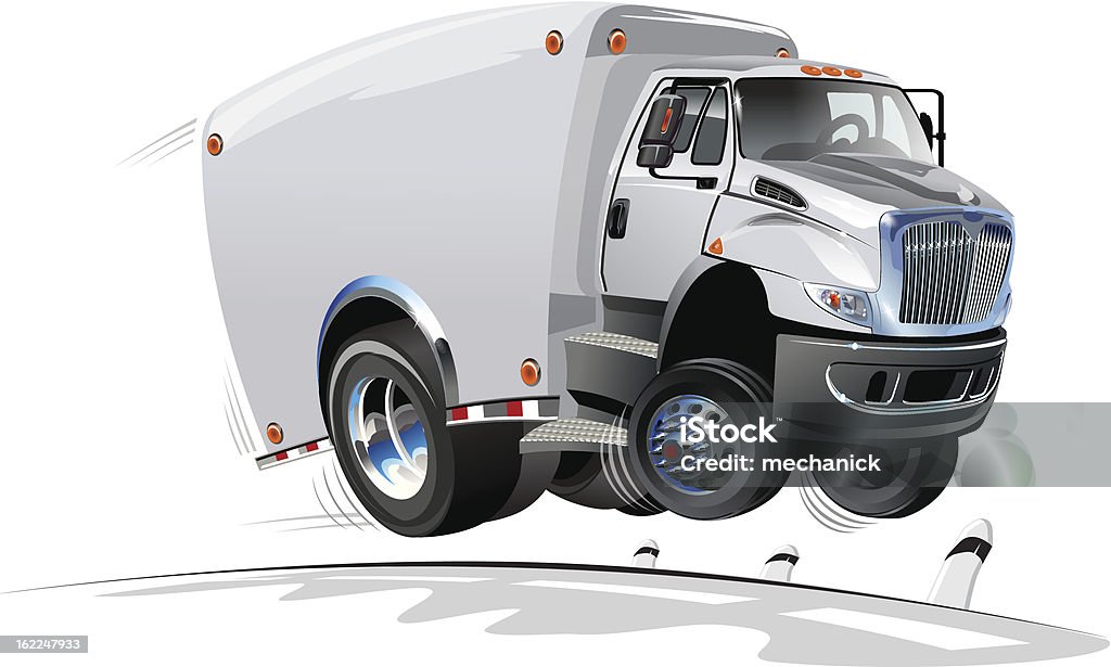 Cartoon camion de livraison/Fret - clipart vectoriel de Affaires libre de droits