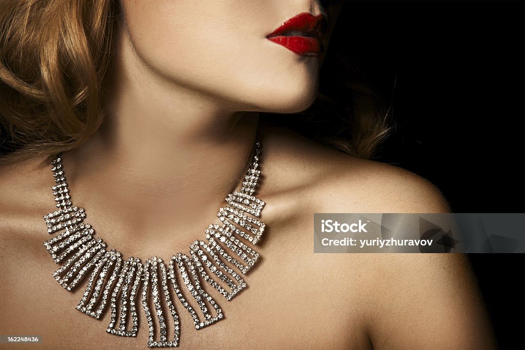 Fashion Portrait Of Beautiful Luxury Woman With Jewelry Jewelry Stock Photo