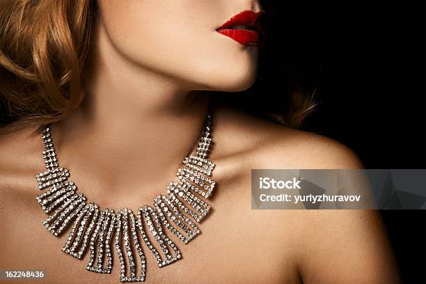 Fashion Portrait Of Beautiful Luxury Woman With Jewelry Stock Photo - Download Image Now