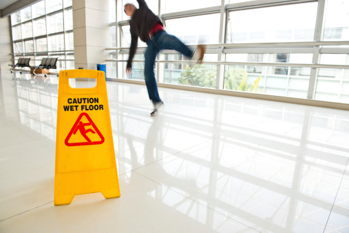 Slips, trips and falls are a major cause of injury.  An occupational healthy and safety topic.