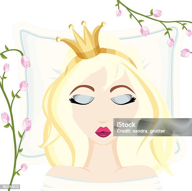 Dreaming A Royal Dream Stock Illustration - Download Image Now - Illustration, Princess, Sleeping