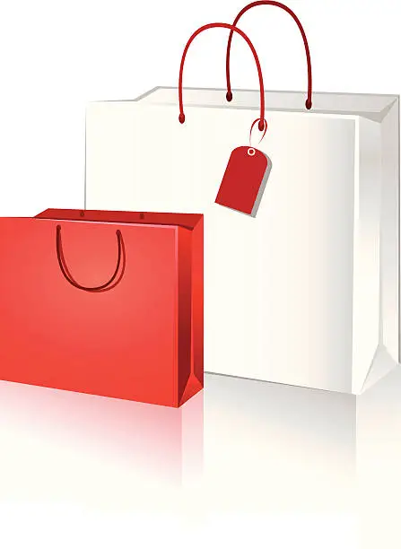 Vector illustration of shopping bags