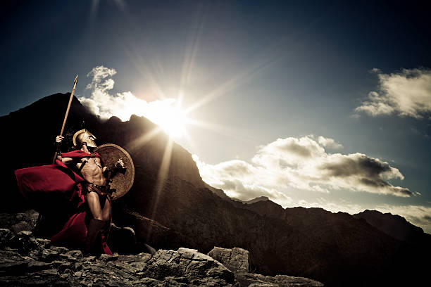 istock Spartan warrior ready to fight 162251236