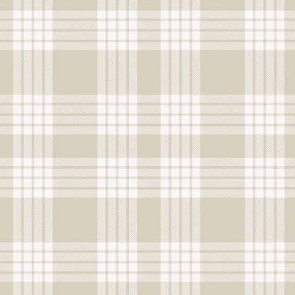 Neutral Colour Classic Plaid textured seamless pattern for fashion textiles and graphics