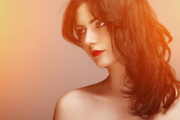 young beautiful brunette woman portrait