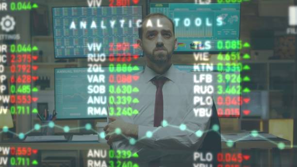 istock Businessman analyzing stock market data 1622541908