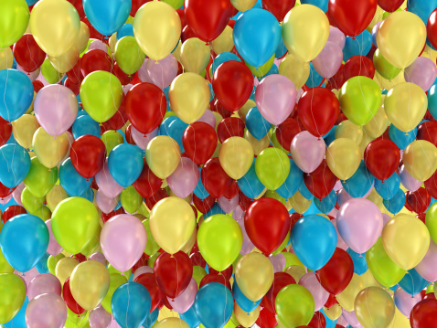 Colorful Balloons Background 