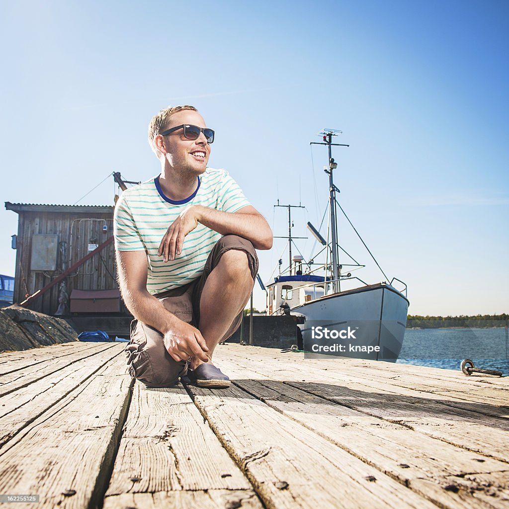 Homem da costa do Oceano - Royalty-free 30-34 Anos Foto de stock