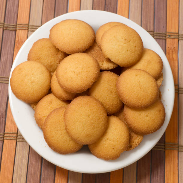 istock Plate of Vanilla Wafer Cookies 162255508