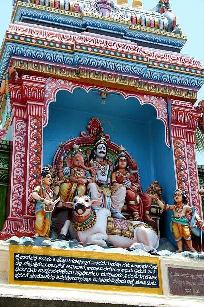 istock Ganesha, Shiva and Parvathi 162258720
