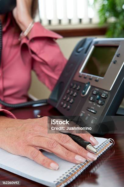Mature Business Woman Hand Stock Photo - Download Image Now - Businesswoman, Office, Telephone