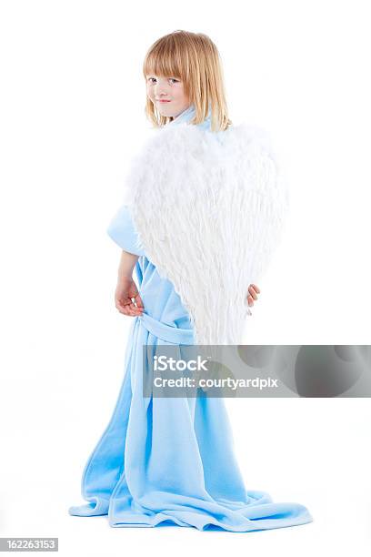 Boy With Angel Wings Stock Photo - Download Image Now - Angel, Animal Body Part, Animal Wing
