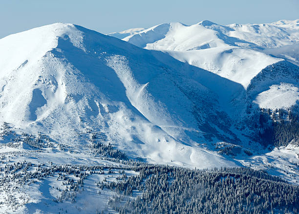 istock Morning winter mountain landscape 162264344