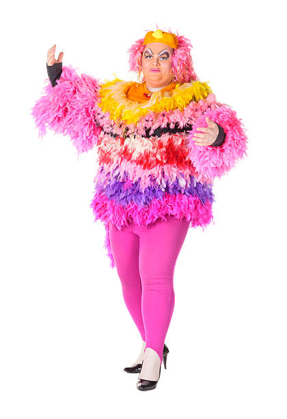 istock Cheerful man, Drag Queen, in a Female Suit 162264823
