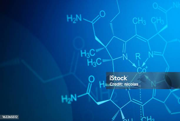 Estructura Molecular Foto de stock y más banco de imágenes de Vitamina B-3 - Vitamina B-3, Estructura molecular, Monitor de ordenador