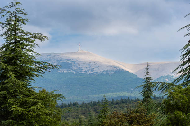 Mont Ventoux is a mountain in the Provence region of southern France, also known as the Giant of Provence. A popular destination for cyclists, weather plays an important factor in the ascent to the top, where the wind has been measured at 320km/h (200mph). The top of the mountain is bare limestone without vegetation or trees, which makes the mountain's barren peak appear from a distance to be snow-capped all year round.