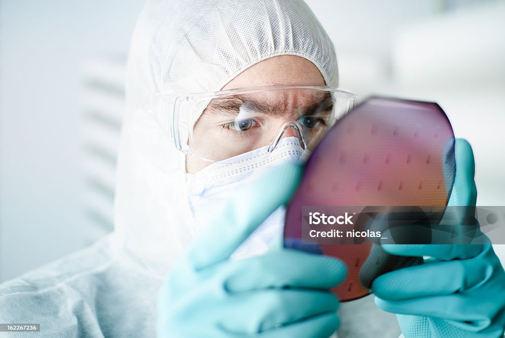 Silicon Wafer - Foto de stock de Examinar royalty-free