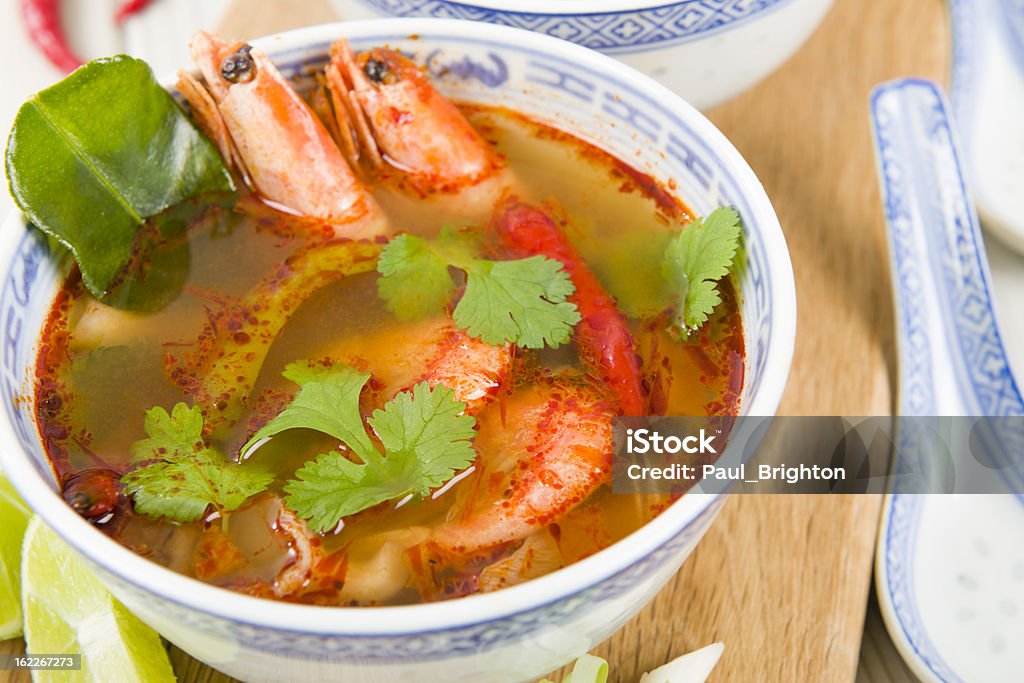 Tom Yum Goong (ต ้ มยำกุ ้ ง) - Royalty-free Camarão - Marisco Foto de stock