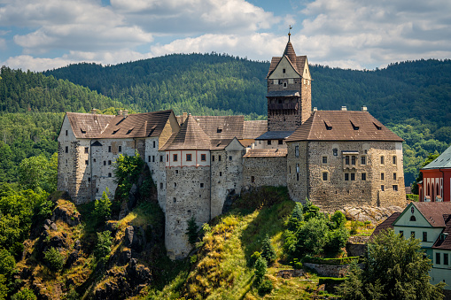 Loket, Czech Republic, 25.06.2023, View of Loket Castle
