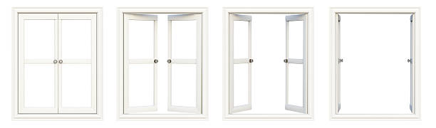 fenêtres xxl - window frame window isolated clipping path photos et images de collection