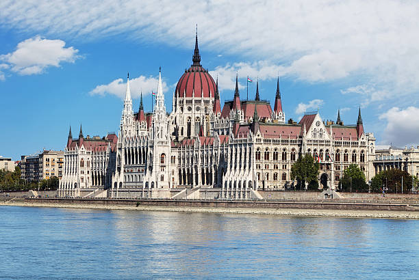 istock Hungarian parliament from castle - Hungary 162271559