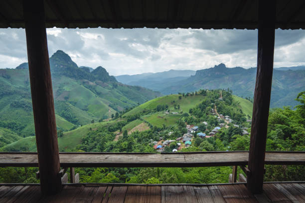 istock Relax and explore nature,mountain view from the balcony 1622721788