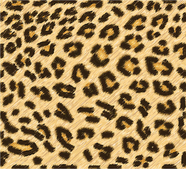 nahtlose leopard haut muster - fur pattern stock-grafiken, -clipart, -cartoons und -symbole
