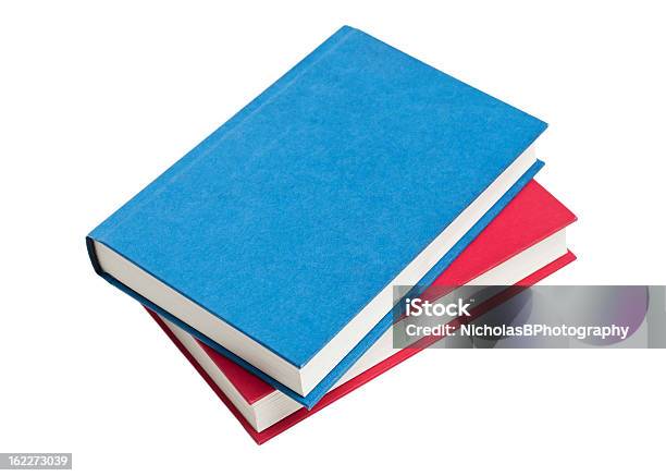 Foto de Livros De Vermelho E Azul e mais fotos de stock de Abstrato - Abstrato, Amontoamento, Aprender